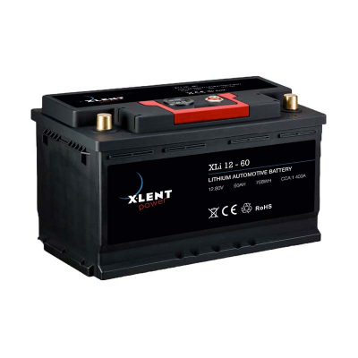 Batteri XLENT Litium 12v 60Ah 1400A in the group MARINE & HOBBY / CONSUMPTION BATTERIES at TH Pettersson AB (80-XLI 12-60)